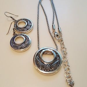 Brighton Circle Earrings And Necklace S